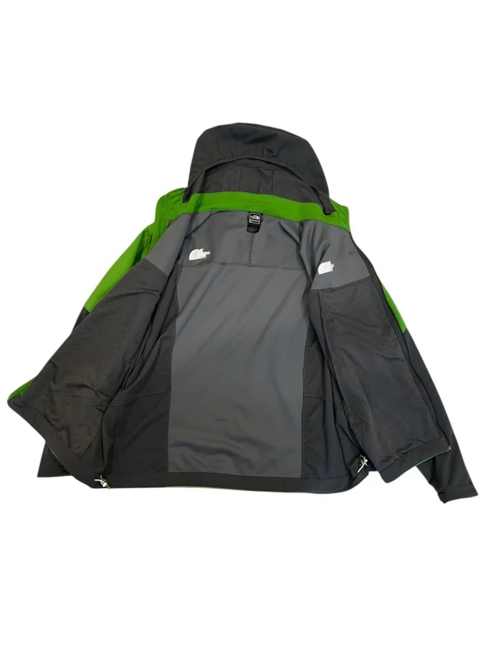 North Face Men's Full Zip Summit Series Windstopper Jacket, Green Gray, XXL